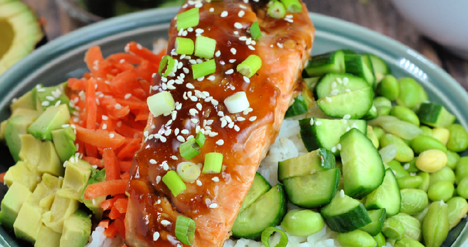 Teriyaki Salmon Salad
